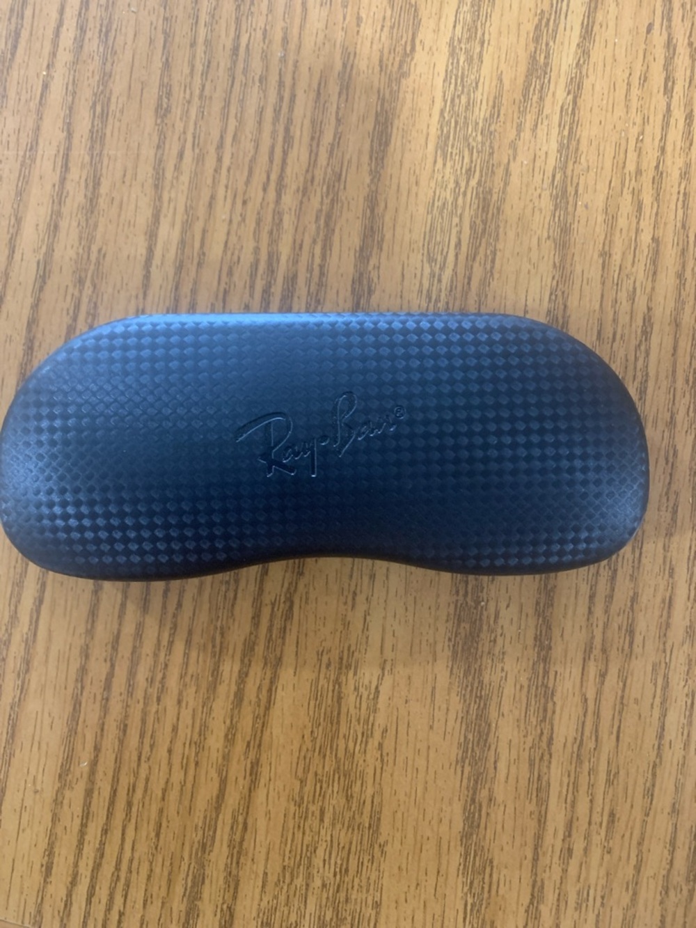 Ray-Ban Black Textured Hard Sunglasses Case